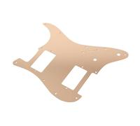 Vibrivio Golpeador de guitarra eléctrica, placa de aleación de aluminio 2 Humbucker, color dorado de lujo, compatible con guitarra eléctrica y bajo, diseño