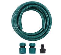 Vibrivio Manguera de jardín de 3 metros, manguera flexible resistente al calor con acoplamiento rápido para riego de jardín, riego de plantas y lavado de coches