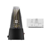 Vibrivio Metrónomo mecánico universal, material ABS, herramienta de práctica para guitarra, violín, piano, bajo, batería, diseño portátil, apto para principiantes, 4.7 x 3.1 x 2.4 pulgadas
