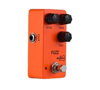Vibrivio ZORY Pedal de efectos de fuzz para guitarra, controles versátiles de nivel/tono/FUZZ, CC 9 V, entrada/salida de 6.35 mm, aleación de aluminio, True Bypass, efector de pelusa de guitarra