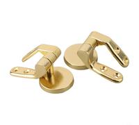Vibsky 1 juego de bisagras doradas para asiento de inodoro de repuesto, conector de montaje de cubierta de inodoro para el hogar, accesorios de piezas de baño