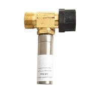 Vibsky 1 pararrayos de martillo de agua de acero inoxidable con tuerca hembra de 7/8 pulgadas y rosca macho de 3/4 pulgadas para reducción de ruido de fontanería, construcción de latón, certificado