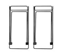 Vibsky 2 soportes para panel solar, soporte de montaje plegable de acero de alto carbono fotovoltaico para acampar y exteriores, color negro