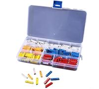 Vibsky 200pcs Classic Car Fuse Kit, Type 5A 8A 16A 25A 40A Surtido para Vehículos Retro para Fusibles de Plástico y Metal en Caja Organizadora