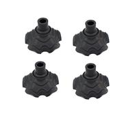 Vibsky 4 almohadillas para patas de silla de camping al aire libre, antideslizantes, antitrampas, protectores de plástico para patas de sillas plegables, 13 mm/15 mm/16 mm de diámetro interior, color