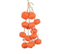 Vibsky 4 cuerdas de calabaza sintética de plástico naranja para decoración colgante para granja, comedor y exhibición de temporada al aire libre