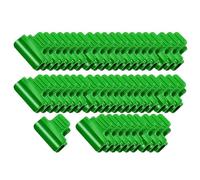 Vibsky 50 abrazaderas de invernadero para tubos de marco de 11 mm y 16 mm, clips de plástico PP para cubierta de fila de película, aro de túnel, cierres de repuesto