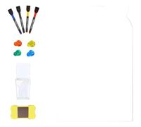 Vibsky Adhesivo magnético para pared, 157 x 394 pulgadas, pizarra para sala de juegos, material PET con juego de tiza incluido