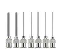 Vibsky Aguja dispensadora de acero inoxidable de 25 mm para pegamento industrial, 1 pulgada, 8G-30G