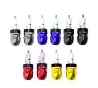 Vibsky Aleación de aluminio para manillar de motocicleta, bloque de equilibrio de 22 mm, color rojo, azul, dorado, negro