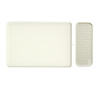 Vibsky Alfombrilla de silicona para máquina de café para protección de encimera, se adapta debajo de máquinas, estante de secado, base de comedero de mascotas, se limpia con un paño para la superficie