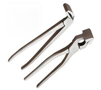 Vibsky Alicates de piel con abrazadera fija para hacer bolsas, herramienta de manualidades con mandíbula de 38 mm, herramienta de mano de acero inoxidable para aplanar y arrugar