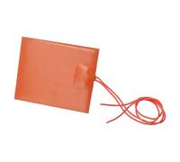 Vibsky Almohadilla calefactora de silicona flexible impermeable de 12 V CC 80 x 100 mm, 20 W para impresora 3D, compatible con tanque de aceite