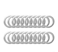 Vibsky Anillos espaciadores de pedal de ciclismo Juntas de aluminio para distribución uniforme del estrés, paquete de 10 (20 piezas)