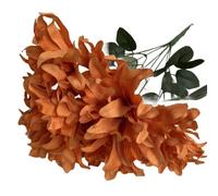 Vibsky Arreglo floral de seda de dalia de 45 cm, ramo artificial de color morado y azul, decoración del hogar, bodas, eventos, accesorios de fotografía