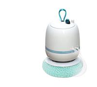 Vibsky Bola de limpieza eléctrica inalámbrica para lavavajillas para cocina, 8,5 x 12 cm, tamaño compacto con función de descontaminación, dispositivo recargable para lavavajillas doméstico