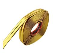 Vibsky Borde de pared de PVC brillante 3D de 2 cm x 5 m, protector de esquina y tira de eslinga Sm para decoración del hogar, adecuado para pared, transición de suelo, borde de azulejos, diseño