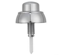 Vibsky Botón de descarga de inodoro fácil de operar para Siamp Optima 49 Series, robusto botón pulsador de acabado cromado para inodoros estándar o elevados