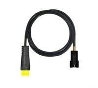 Vibsky Cable de extensión de bicicleta eléctrica de 3 pines macho a hembra para sensor PAS de acelerador Hall 830 mm impermeable cable adaptador para bicicleta eléctrica MTB negro (macho a SM macho)