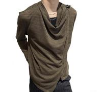 Vibsky Camiseta Larga para Fiesta Diario para Estilo Negro Camiseta | Tejido 85% poliéster 15% spandex, para suave al para tacto, flexible, no se deforma, ideal uso diario