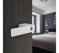 Vibsky Cerradura de puerta inteligente minimalista con reconocimiento de huellas dactilares, entrada sin llave y gestión avanzada de usuarios a través de la aplicación, para construcción de metal