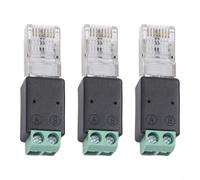 Vibsky Convertidor industrial RS485 a Ethernet con puerto RJ45 para Modbus para puerta de enlace TCP/IP, dispositivo de comunicación serie, servidor, color verde