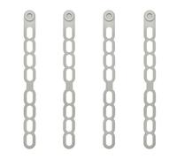 Vibsky Correa de cierre de silicona ajustable para tapa de cocina, 4 piezas de corbata organizadora compatible con olla de cocción lenta y fiambrera, Sy To Cln, negro/azul/Ay