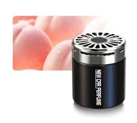 Vibsky Difusor de aroma de coche con extracto de plantas, material ABS, para colonia, osmanthus, lavanda, limón, melocotón, gardenia y aromas profundos, negro