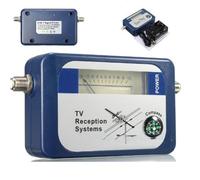 Vibsky DVB-T - Medidor de señal de antena de TV digital, receptor de 170-860 MHz con zumbador y control de atenuación, detector de señal DVB-T portátil (azul)