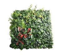 Vibsky Escuadra de césped artificial para decoración del hogar, 50 cm, para pared o suelo, ligera para uso en interiores