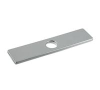 Vibsky Escutcheon Ate Cover para grifo de fregadero de un solo agujero, base de acero inoxidable de 10 pulgadas, se adapta a agujeros de montaje no utilizados, opciones negro/dorado/eltroated
