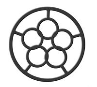 Vibsky Estufa de gas antideslizante para reductor de anillo en hierro fundido, adaptador para utensilios de cocina pequeños, para ollas Moka y cafeteras espresso, 7.17 pulgadas