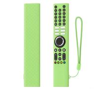 Vibsky Funda de silicona para control remoto Xiaomi XMRM-P3, funda protectora suave a prueba de golpes, piel de cuerpo completo anticaída, fácil de limpiar, blanco (verde luminoso)