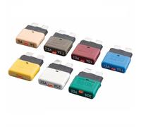 Vibsky Fusible de hoja de disyuntor de 12 V 24 V reiniciable 5-30 A reinicio automático para caja de fusibles ATC para barcos marinos automotrices