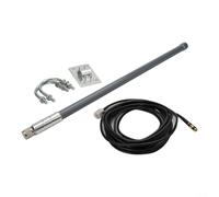 Vibsky Ganancia máxima de 12dBi 868MHz para antena lora tipo N macho fibra de vidrio para omni para red de helio minero al aire libre granja vigilancia ambiental 55 cm (kit de antena)