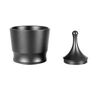 Vibsky HG43 - Molinillo de café molido, se adapta a portafiltros de 51 mm y 58 mm, bandeja de goteo de aleación de aluminio resistente para estación de espresso, color negro