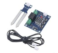 Vibsky Interruptor de sensor de agua de suelo 12 V 10 A relé | Activación automática de la bomba, disparador de suelo seco, ajuste preciso del umbral, evita el exceso de riego