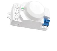 Vibsky Interruptor de sensor de microondas 58G 12VAC100-240V con distancia de detección ajustable 2-8 m y 8s-12min de retraso, clasificación IP42 para uso en interiores y exteriores
