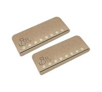 Vibsky Juego de 2 alfombrillas antideslizantes de madera maciza con reducción de ruido y borde de seguridad luminoso, fundas lavables de PVC para kits de escaleras interiores, color marrón