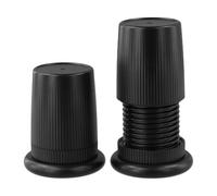 Vibsky Juego de 2 elevadores para patas de muebles, ajustables de 76 a 125 mm para estabilidad y elevación, base antideslizante para sillas, mesas y sofás, color negro/blanco/Ey