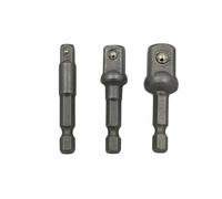 Vibsky Juego de adaptadores de enchufe con extensión de vástago hexagonal para taladro de impacto de 50 mm, aleación de acero (A)