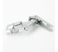 Vibsky Juego de bisagras de puerta integradas izquierda y derecha para frigorífico Hettich 5.0 41.5, par de repuesto de metal duradero, color plateado, 22 x 5,5 cm