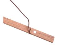 Vibsky Juego de ganchos magnéticos de madera de teca, barra de desplazamiento para pósteres, fotos, mapas, no requiere pegamento, 41 cm
