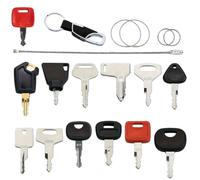 Vibsky Juego de llaves de encendido de 13 piezas para maquinaria de construcción, tractores y excavadoras para Yanmar, JCB, Volvo, Caterpillar, Kubota