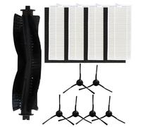 Vibsky Kit de filtro de cepillo lateral de cepillo principal compatible para robot Medion X20 SW+ MD 11415 X21 SW+ MD 11500 para accesorios de aspiradora