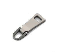 Vibsky Kit de reparación deslizante de cremallera de 2 piezas, fijador inferior de metal para equipaje, tiendas de campaña, sacos de dormir (plomizo)