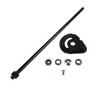 Vibsky Kit de repuesto de engranaje de dirección y eje de barra de dirección para cortacésped Craftsman, Troy-Bilt, incluye kit de bujes, 4 piezas