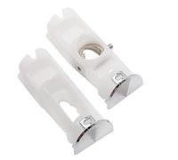 Vibsky Kit de soporte de manija de puerta de refrigerador, paquete de 2, compatible con DA61-07540A, repuesto de plástico blanco para refuerzo de manija de refrigerador