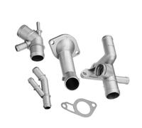 Vibsky Kit de tubo y conector de aluminio para refrigerante 06A121132A para Volkswagen Golf Mk4 1.8T, Audi A3 y Tt 1.8T (2000-2005), incluye tubo de distribución de agua