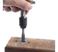 Vibsky Llave de grifo ajustable de 14 trinquetes con mango en T para grifos M3-M8 y M6-M20, construcción de acero de aleación, color negro